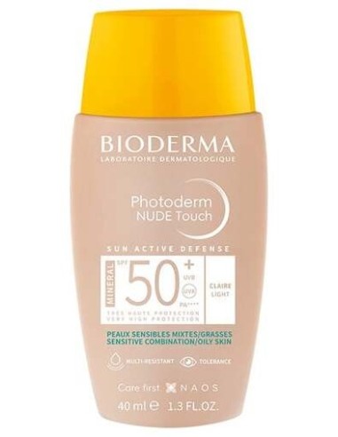 Bioderma Photoderm Nude Touch Spf50+ Color Muy Claro 40Ml