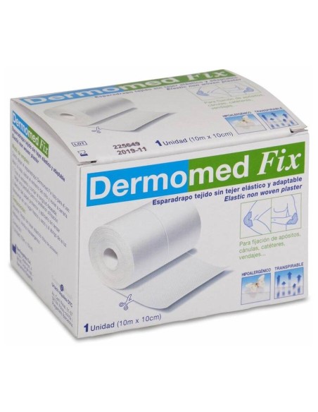 Dermomed Fix Esparadrapo Tejido Sin Tejer Elástico 10 M X 10 Cm, 1 Ud