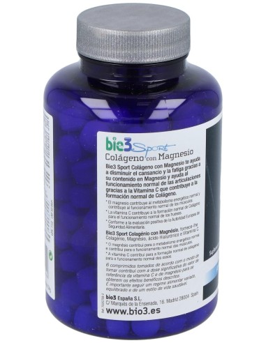 Bie3 Sport Colágeno Con Magnesio, 250 Comprimidos
