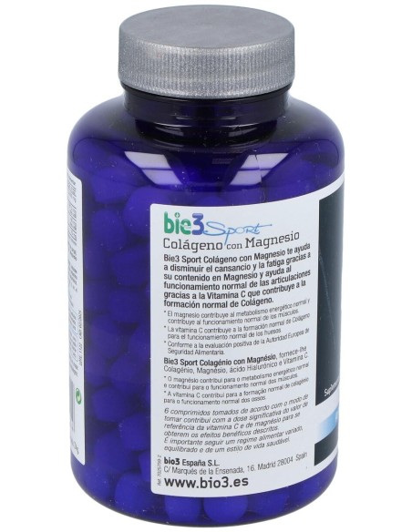 Bie3 Sport Colágeno Con Magnesio, 250 Comprimidos