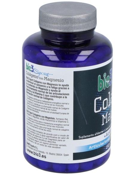Bie3 Sport Colágeno Con Magnesio, 250 Comprimidos
