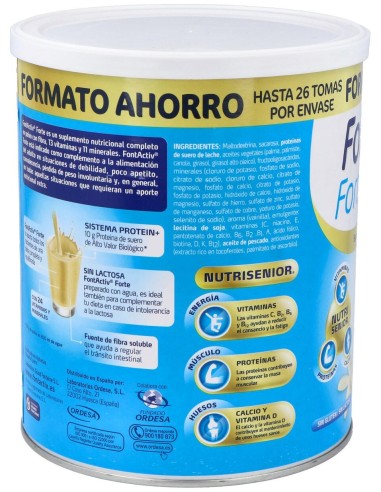 Ordesa Fontactiv Forte Sabor Vainilla 800G