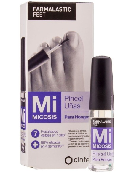 Farmalastic Micosis Pincel De Uñas Para Hongos, 4 Ml