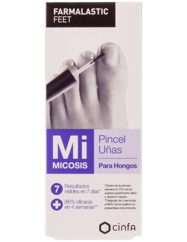 Farmalastic Micosis Pincel De Uñas Para Hongos, 4 Ml