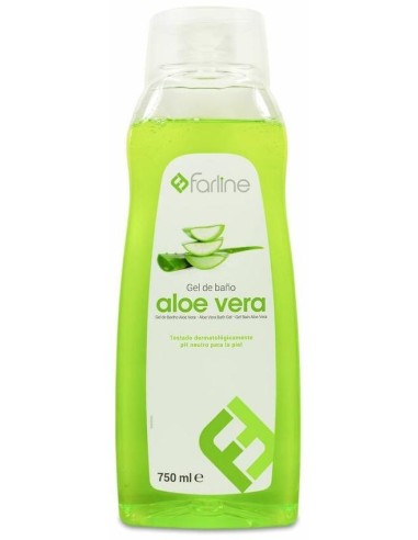 Farline Gel De Baño De Aloe Vera, 750 Ml
