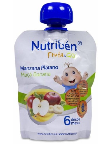Nutriben Fruta And Go !Manzana-Platano 90Gr.