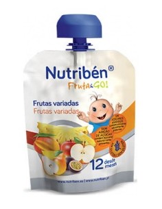 Nutribén Fruta Y Go! Frutas Variadas, 90 G