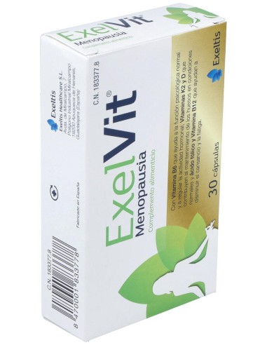 Exelvit Menopausia, 30 Cápsulas