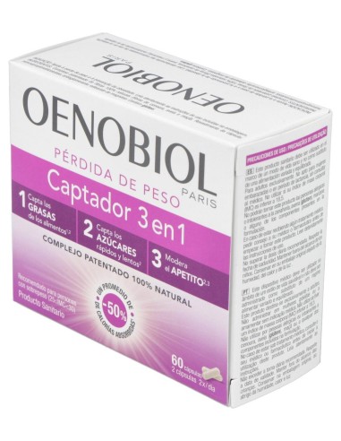 Oenobiol Captador Grasas 3 En 1 60Caps