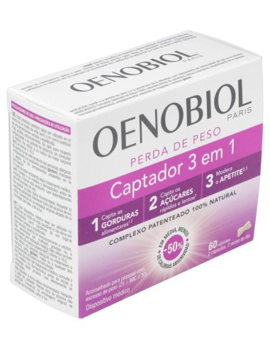 Oenobiol Captador Grasas 3 En 1 60Caps