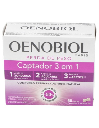 Oenobiol Captador Grasas 3 En 1 60Caps