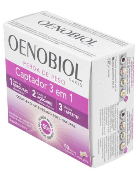 Oenobiol Captador Grasas 3 En 1 60Caps