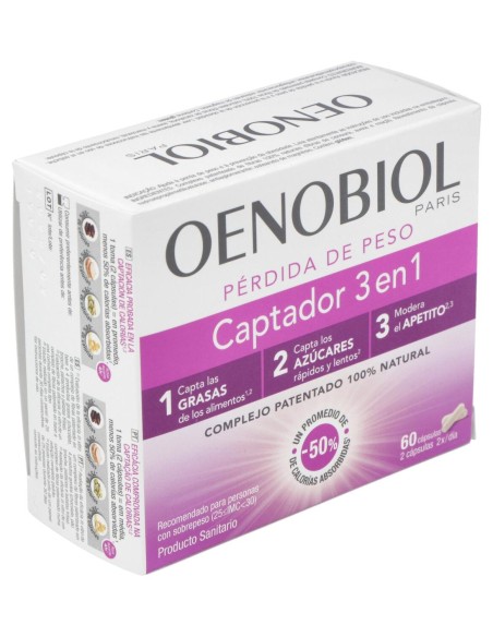 Oenobiol Captador Grasas 3 En 1 60Caps