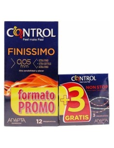 Pack Control Preservativos Finissimo 12 Uds + Non Stop 3 Uds 2
