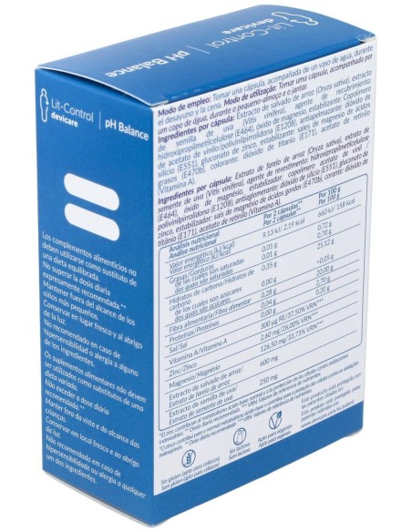 Lit Control Ph Balance, 60 Cápsulas