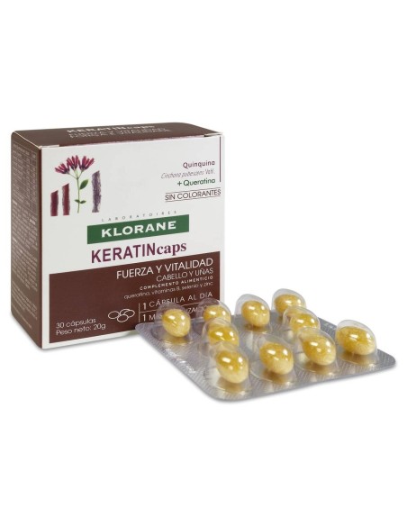 Klorane Keratincaps Cabello Y Uñas, 30 Cápsulas