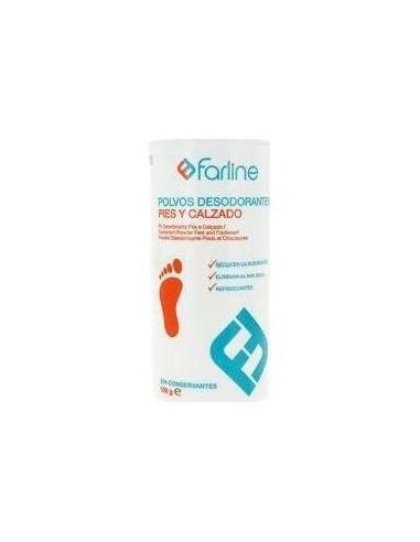 Farline Polvos Desodorantes De Pies, 100 G
