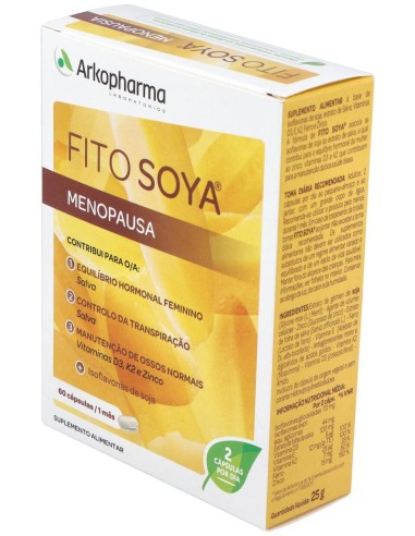 Arkopharma Fitosoya Menopausia, 60 Cápsulas