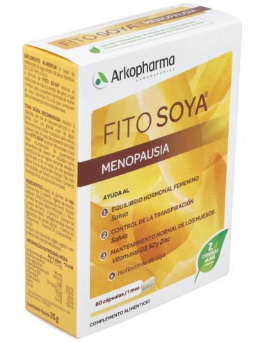 Arkopharma Fitosoya Menopausia, 60 Cápsulas