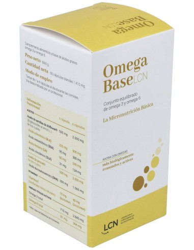 Lcn 1955 Omega Base Lcn, 60 Cápsulas Blandas