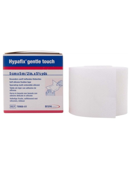 Hypafix Gentle Touch Banda Elástica Autoadhesiva 5 Cm X 5 M, 1 Ud