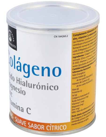Colageno+Ac. Hialuronico+Mg+Zn+Vit. C 390Gr.
