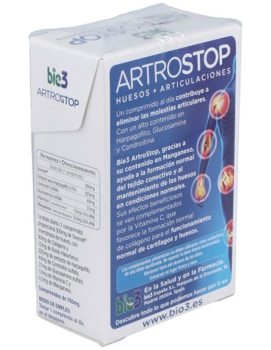 Bio3 Artrostop Huesos Y Articulaciones 30Comp