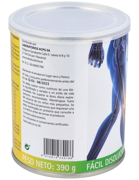 Colageno+Ac. Hialuronico+Mg+Zn+Vit. C 390Gr.