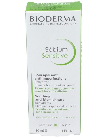 Sebium Sensitive Calma Rehidrata Lesiones Acne 30M