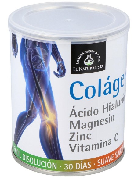 Colageno+Ac. Hialuronico+Mg+Zn+Vit. C 390Gr.