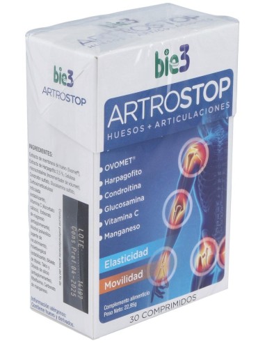 Bio3 Artrostop Huesos Y Articulaciones 30Comp