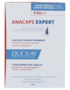 Ducray Anacaps Progressiv, 30 Cápsulas