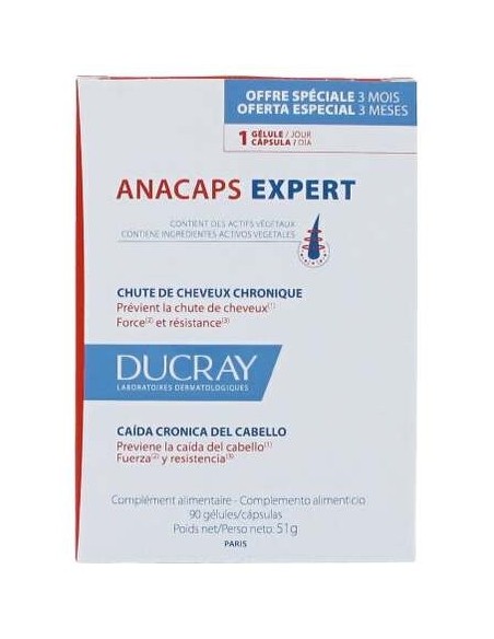Ducray Anacaps Progressiv, 30 Cápsulas