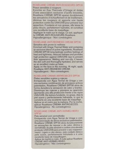 Uriage Roséliane Crema Antirojeces Spf 30, 40 Ml