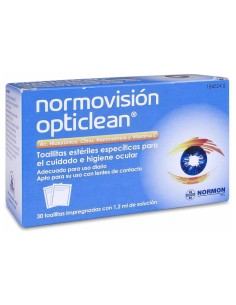 Normovisión Opticlean Toallitas Estétiles 30 Uds