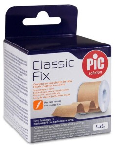 Artsana Esparadrapo Pic Classic Fix Tejido Color Piel 5 M X 5 Cm