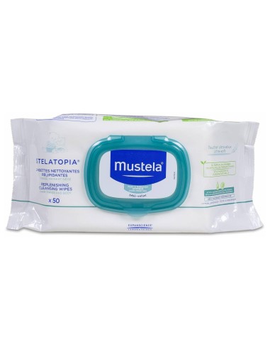 Mustela Stelatopia® Toallitas Limpiadoras Relipidizantes 50Uds