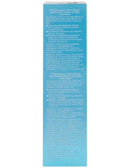 Neutrogena® Hydro Boost® Contorno De Ojos Anti-Fatiga 15Ml