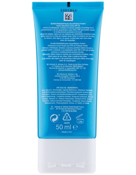 Neutrogena® Hydro Boost® Urban Protect Hidratante Facial Fluido Spf 25 50Ml