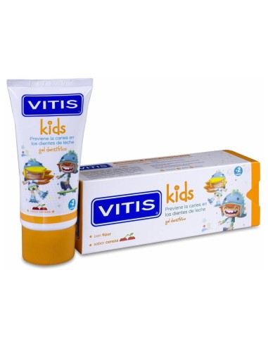 Vitis Kids Gel Dentífrico Sabor Cereza, 50 Ml
