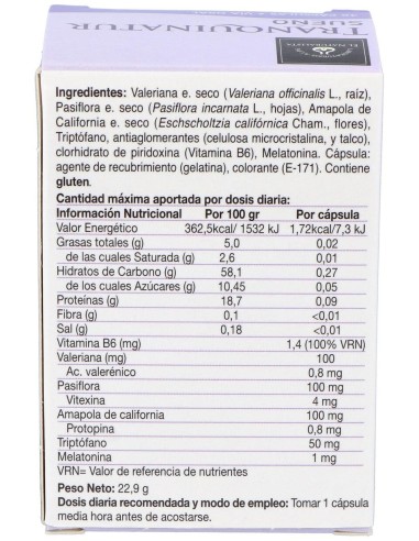 El Naturalista Tranquinatur Sueño, 48 Cápsulas