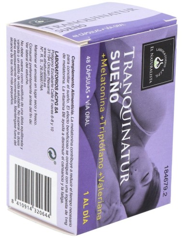 El Naturalista Tranquinatur Sueño, 48 Cápsulas
