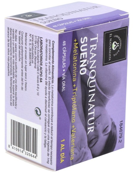 El Naturalista Tranquinatur Sueño, 48 Cápsulas