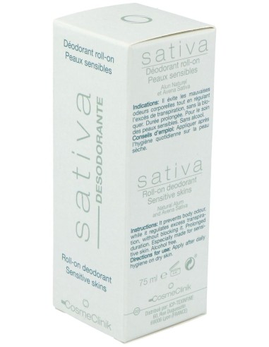 Sativa Desodorante Natural Cosmeclinik Roll On 75Ml