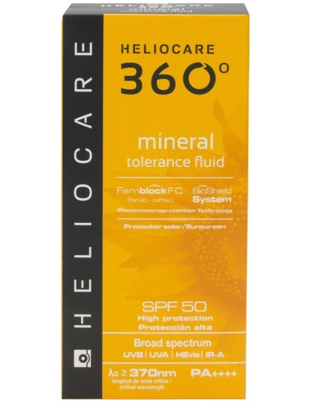 Heliocare 360º Mineral Tolerance Fluid Protector Solar Spf50 50Ml