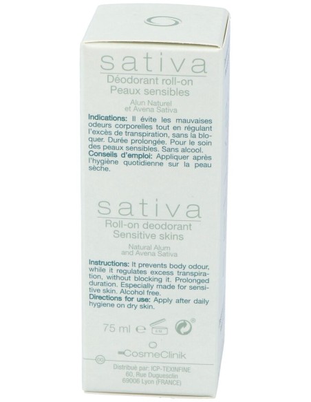 Sativa Desodorante Natural Cosmeclinik Roll On 75Ml
