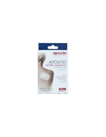 Aposán Apósito Estéril Adhesivo Tejido Sin Tejer 6X10 Cm, 10 Uds
