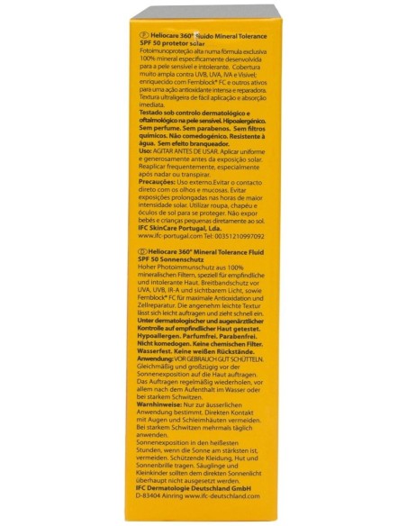 Heliocare 360º Mineral Tolerance Fluid Protector Solar Spf50 50Ml
