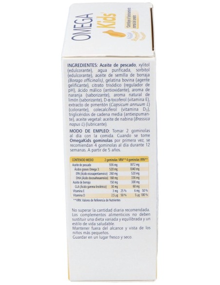 Omegakids Gummies Masticables, 54 Uds