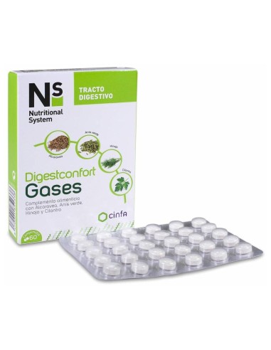 Ns Digestconfort Gases, 60 Comprimidos